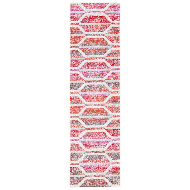 Neven 400 Performance Geometric Indoor/Outdoor Area Rug, Runner 2'3" x 8'