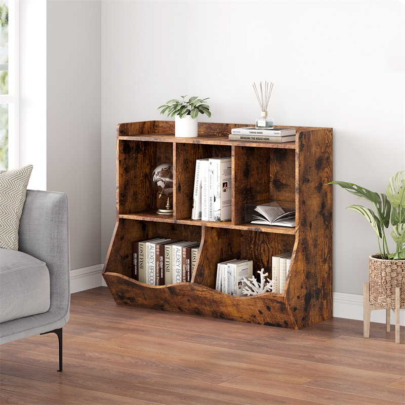 Nivardo 46.6cm W Plywood Shelving Unit