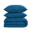 Housse de couette en lin et coton avec fermeture éclair invisible (taille simple, bleu marine)-134699801-134699807
