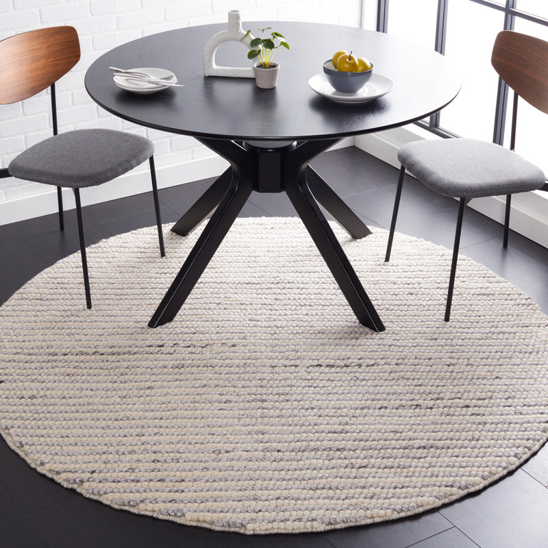 Charvik Striped Indoor Rug, Round 10'