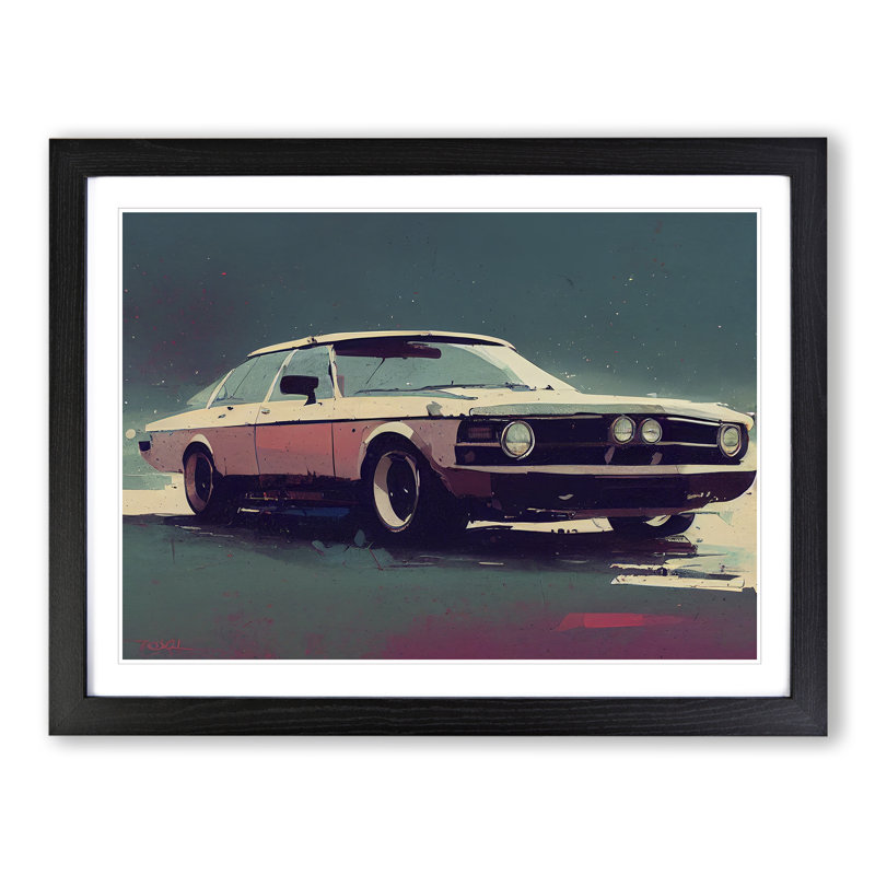 Concept Car Vol.3 - Single Picture Frame Print, Black, 25cm H x 34cm W x 2cm D
