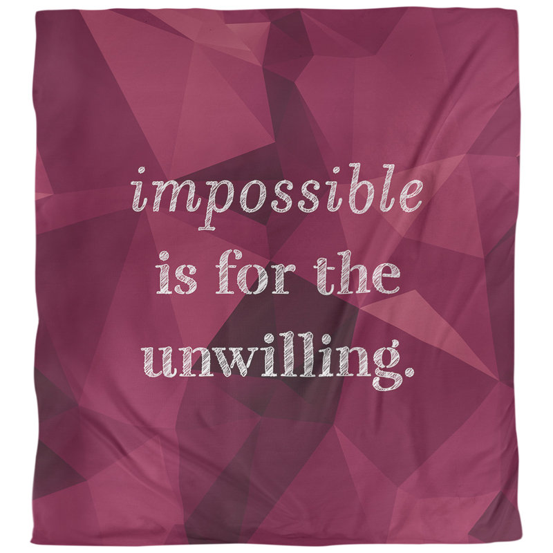 Housse de couette simple quote impossible, Housse de couette pour très grand lit, Spinelle