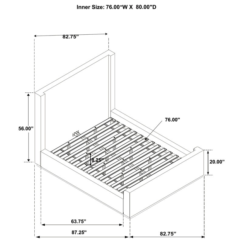  Contemporary Upholstered Bed Frame