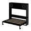 Grand lit escamotable avec commode avec tablette de rangement et armoires, commode escamotable escamotable escamotable