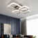 Contemporary LED Light-adjusted 4-Light Led Semi Flush Mount