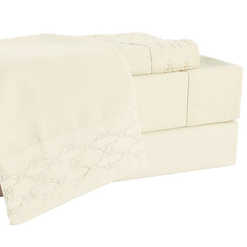 Microfiber Sheet Set, Ivory, California King