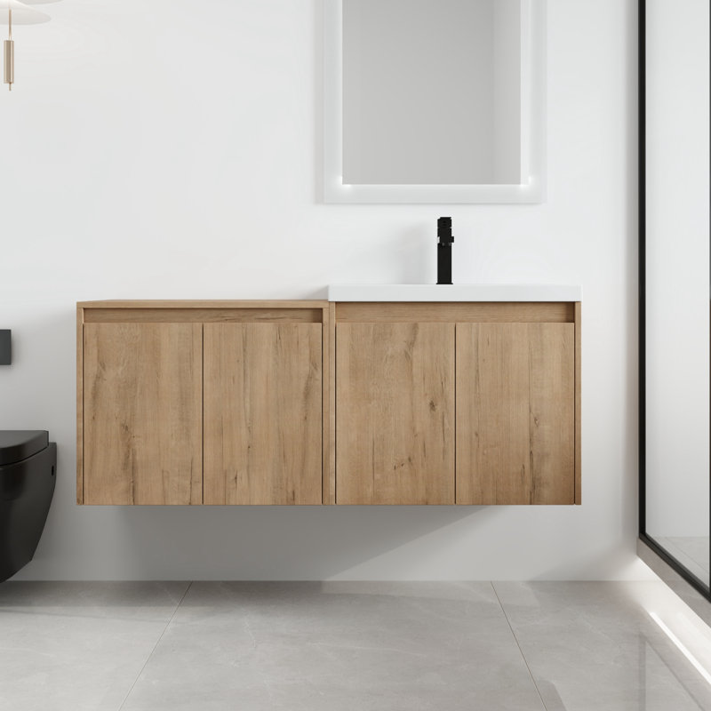 Ensemble de meuble-lavabo simple 48 po avec plateau en résine