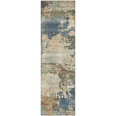 Premium Machine Washable Mayfield AMF2067 Abstract Rug