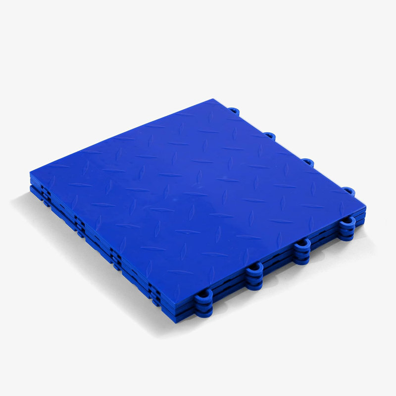 Carreau de plancher de garage 12 po x 12 po, Bleu Shelby