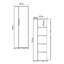 Armoire en chêne saphir avec accents anthracite, 18,5 po x 72,0 po x 17,7 po | Panneau de particules 100% enduit de mélamine, capacité de charge de 66 lb | Design moderne, fixation murale, nombreuses tablettes pour un rangement optimal-593719984