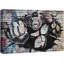 «Black and White Gorilla Punching Graffiti & Street Art Pop Art Modern Urban Multicolor», impression sur toile-97559155-97559156
