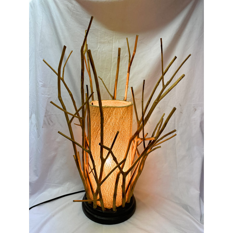 Lampe de table à branches naturelles
