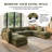 31.5" Heffernan Accent Chair Modular Sectional Sofa-121642709