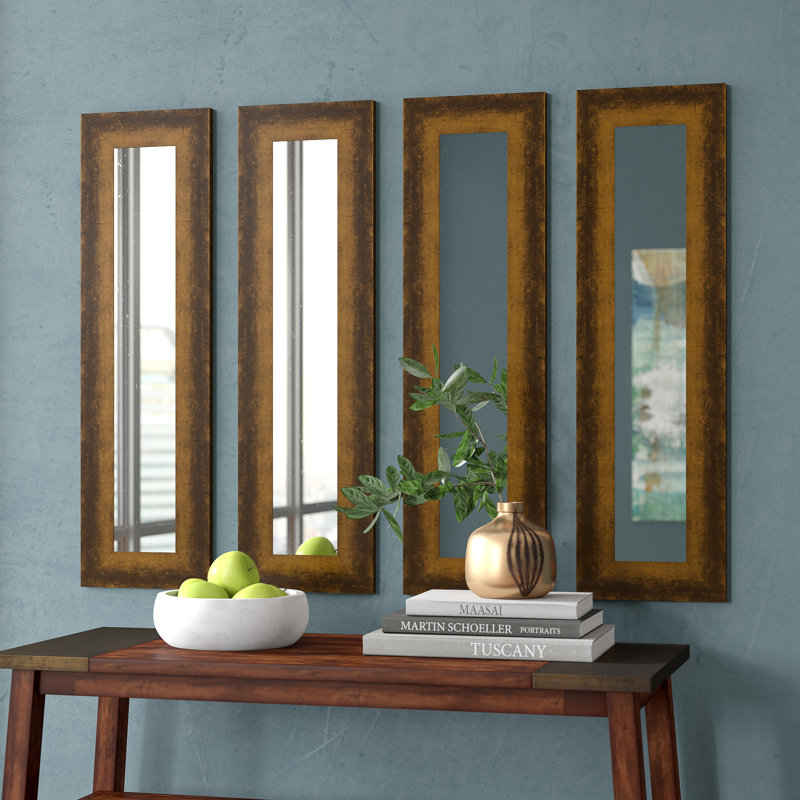 Miroir décoratif à panneau, H 39,5 po x l 11,5 po