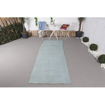 Anatolian Hand-Tufted Vintage Kilim Runner Rug – Ideal for Hallways and Kitchens