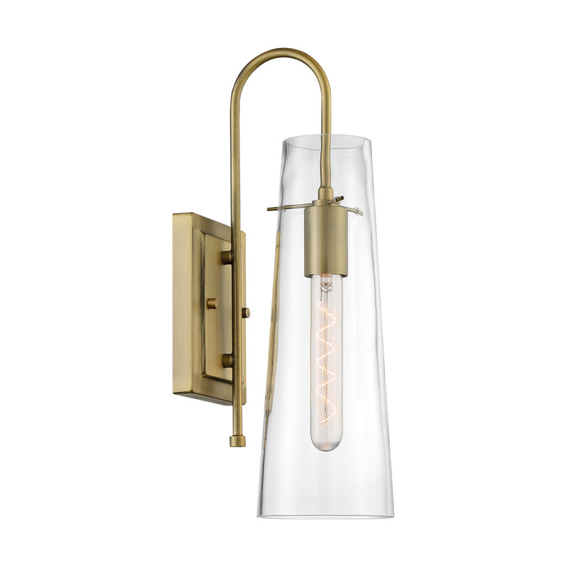 Gallen 1-Light Dimmable Bath Sconce, Vintage Brass