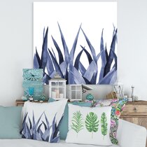  EZON-CH Extra Large Wall Art Blue Agave Canvas Prints Agave  Flower Large Art Canvas Printing Extra Large Canvas Wall Art Print 80 Inch  Total: Posters & Prints