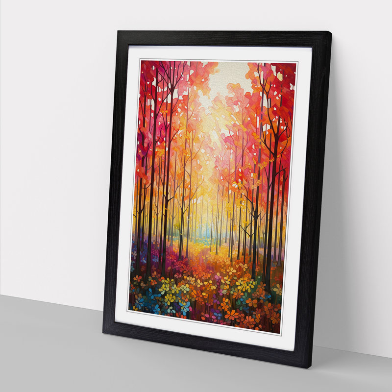 Single Picture Frame Print on Wood, Black Framed, 46cm H x 34cm W