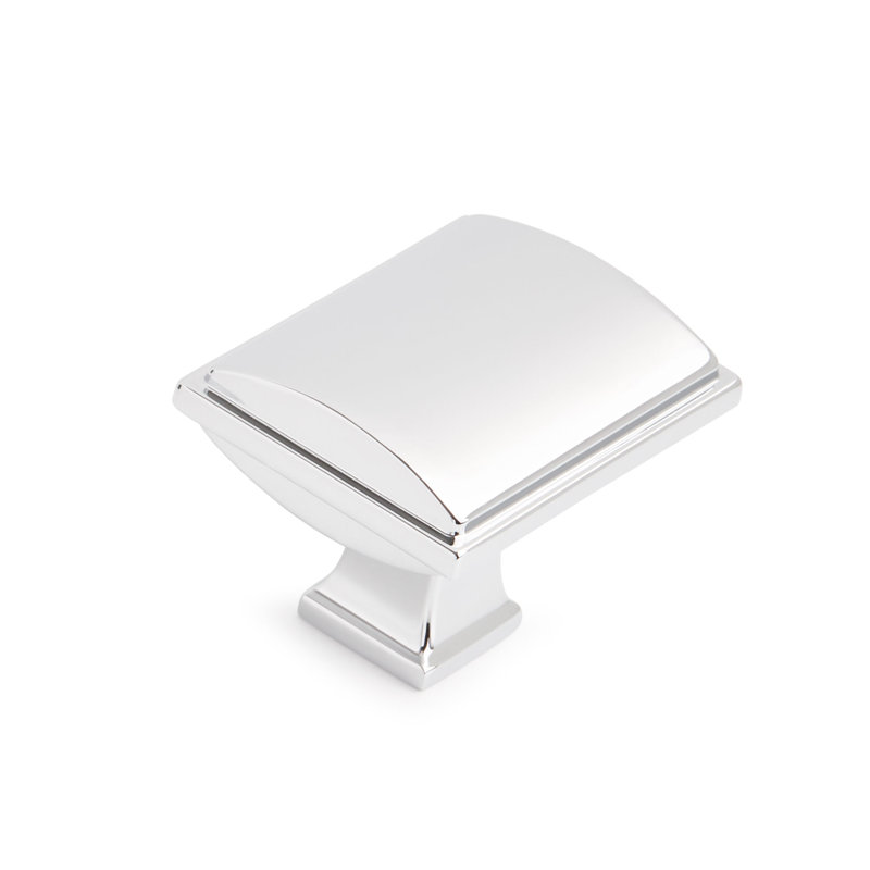 Poignée d'armoire rectangulaire 1-5 / 8 "Inigo, Chrome poli