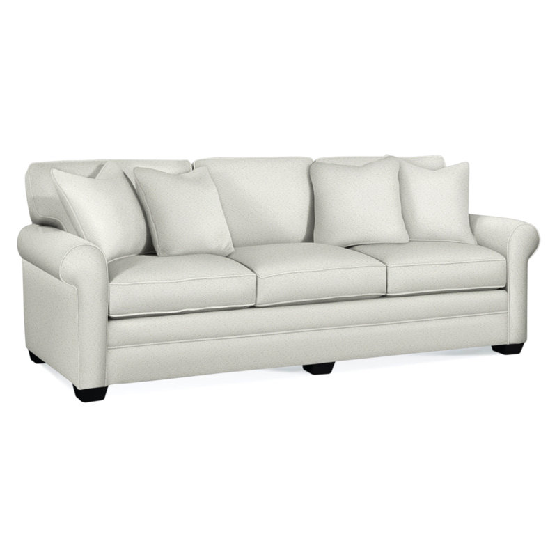 Bedford Upholstered 98'' Sofa, Black, Elite Chocolate; 0321-72