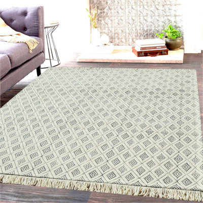 Mckoy Wool Geometric Indoor Rug