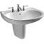 Supreme® Vitreous China U-Shaped Wall Mount Bathroom Sink with Overflow-3849985-4725239