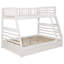 Lit superposé simple au-dessus d'un lit double à 2 tiroirs Ashton - blanc-106952524