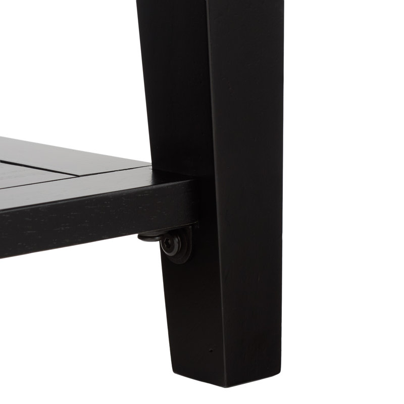 Table basse avec rangement Samira, Noir