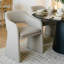 Ensemble de table de salle à manger pour 6 personnes avec table ronde et 6 chaises rembourrées imperméables-1095320631-1095320628