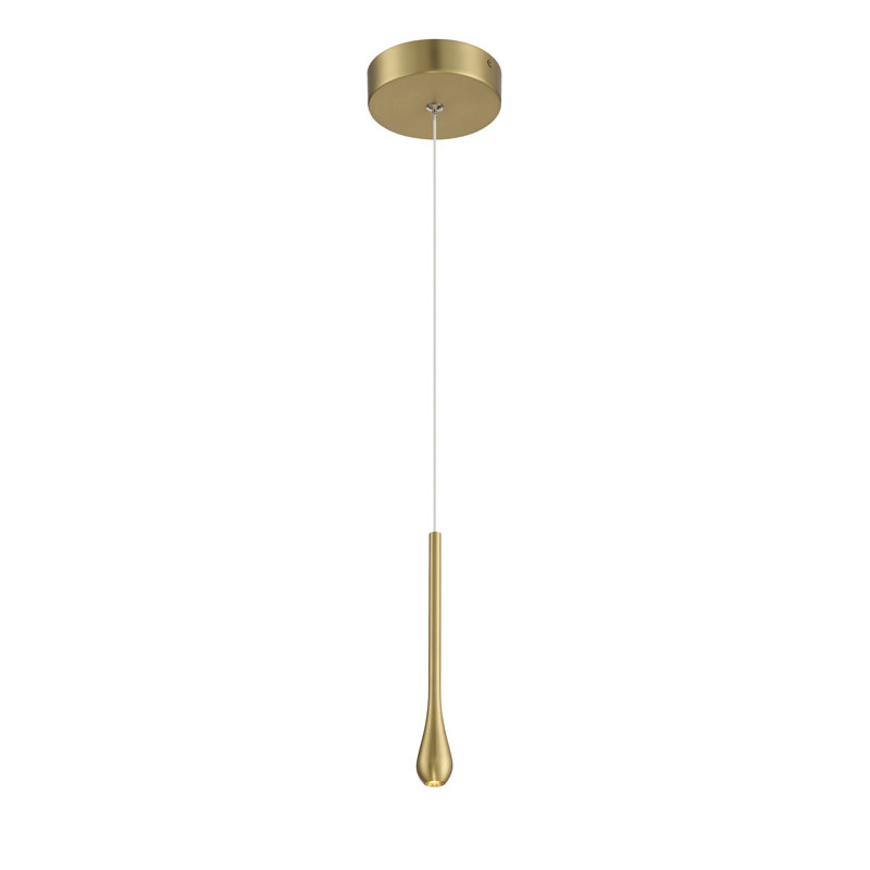 George Kovacs Pingo 1 Light LED Mini Pendant, Gold