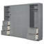 Lit escamotable mural avec placard, tiroirs et tablettes Murphy