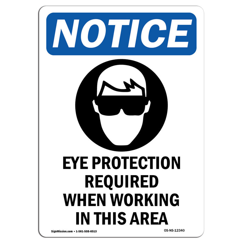 Eye Protection Required Sign