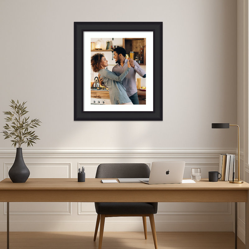 Cadre photo en bois Oliver, Oliver noir, 20 x 24 emmêlés à 16 x 20