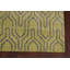 Tapis vert en laine noué à la main de conception unique 5 pi 7 po x 8 pi 9 po