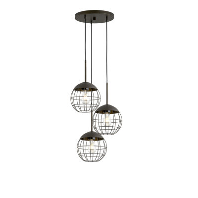 Luminaire suspendu en verre Melveen Globe