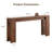68" Extra Long Console Table - Farmhouse Narrow Entryway Hallway Sofa Table for Living Room , Walnut-469996110