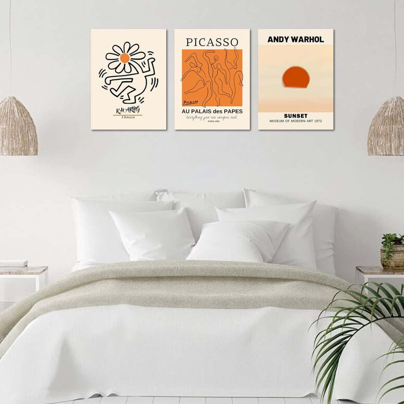 3 Piece Wrapped Canvas Print, 60 cm H x 40 cm W