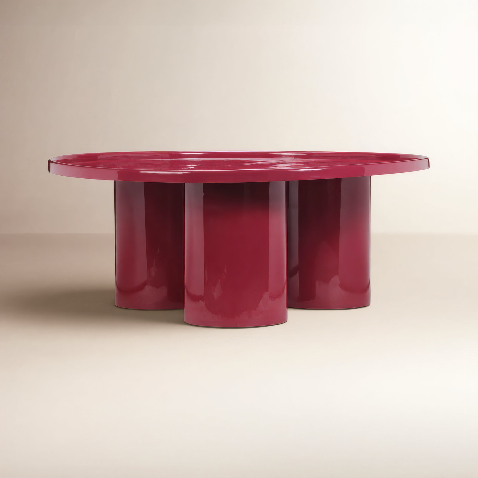 Isthia Single Coffee Table, Plum