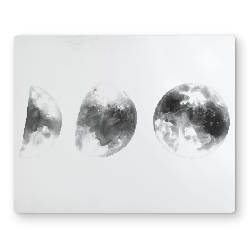 Eclipse in Several Phases - Scandinavian Metal Print Decor
