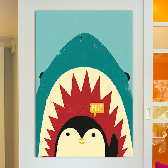 Salut! art sur toile, H 40 po x l 26 po x P 1,5 po