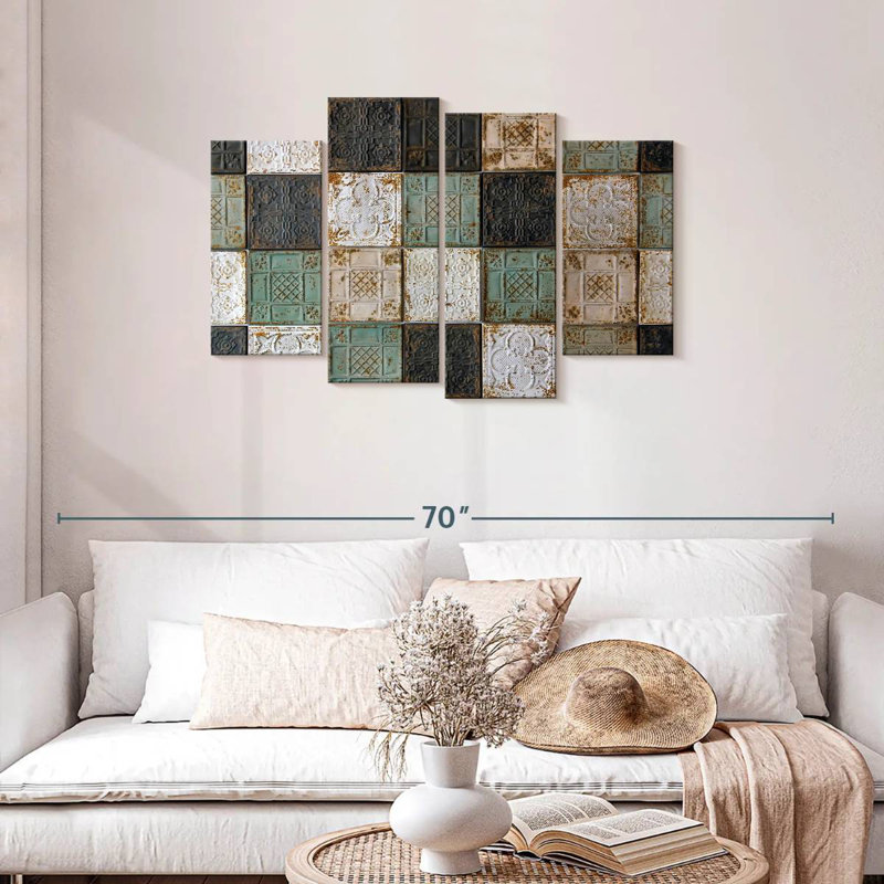 Lilie Old Ceiling Tiles, 27'' H x 43'' W