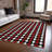 Machine Washable Indoor/Outdoor Xhevrie Black Rug-74708004