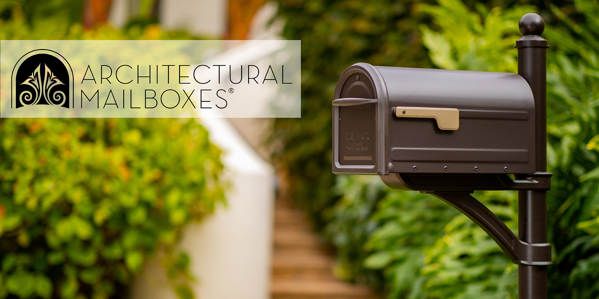Architectural Mailboxes Oasis Eclipse Locking Post Mounted Mailbox