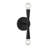 Waltner 2-Light Wall Sconce in Black-641766699