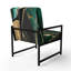 Fauteuil d'appoint rembourré en marbre Daelen-1912449206