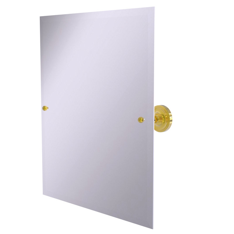 Miroir rectangulaire inclinable 21 "x 26" Marchmont, Laiton poli
