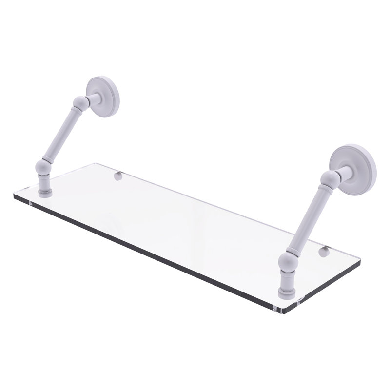 Étagère murale flottante Alcott, Blanc mat, H 8 po x l 24 po x p 8 po