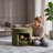 Pet Friendly Ottoman with Removable Pet Cushion