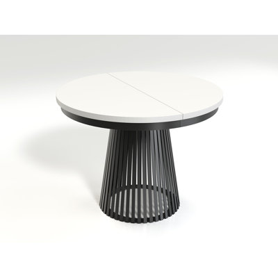 Extendable Metal Base Dining Table