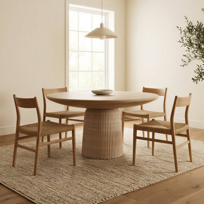 Table de salle à manger Maddox Warm Travertine